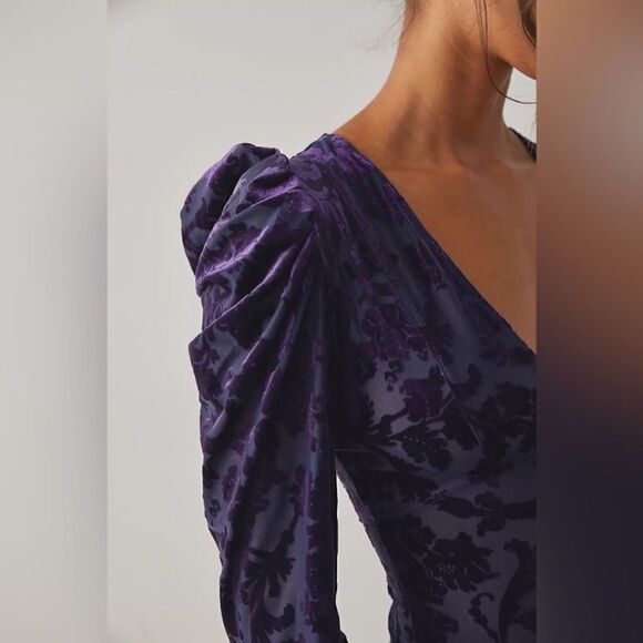 Free People Magic Hour Velvet Bodysuit NWT Sz M - Picture 7 of 9